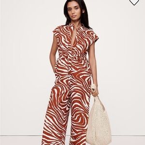 Zebra Print Jumpsuit